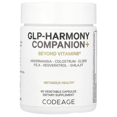 Codeage, Beyond Vitamins®, GLP-Harmony Companion+, 60 Vegetarian Capsules