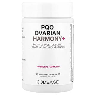 Codeage, PQQ Ovarian Harmony+, 120 cápsulas vegetales