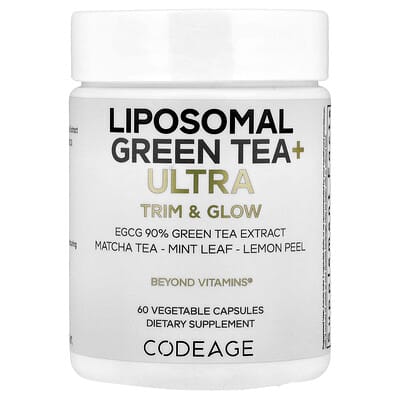 Codeage, Liposome Green Tea + Special Sculpting Vegan Capsules, 60 Vegetarian Capsules