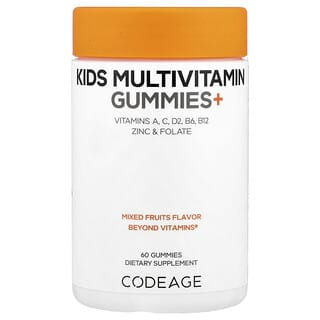 Codeage, Gomitas multivitamínicas para niños, Frutas mixtas, 60 gomitas