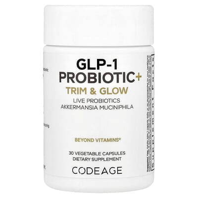 Codeage, GLP-1 Probiotic+, 30 Vegetarian Capsules