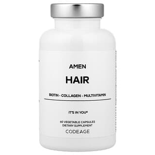 Codeage, Hair, 60 pflanzliche Kapseln