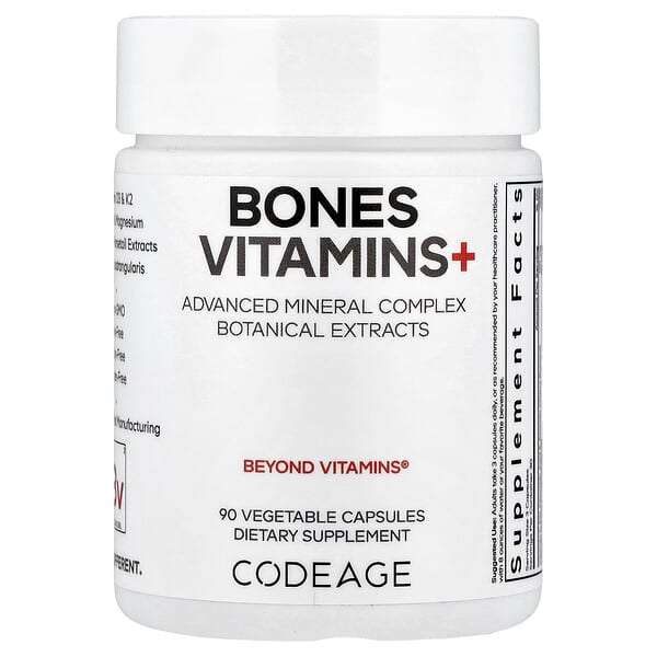 Bones Vitamins+, 90 Vegetable Capsules
