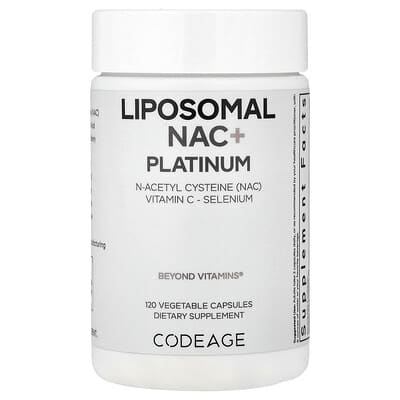 Codeage, Liposomal NAC+ Platinum, 120 Vegetarian Capsules