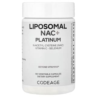 Codeage, NAC Lipossomal+, Platina, 120 Cápsulas Vegetais