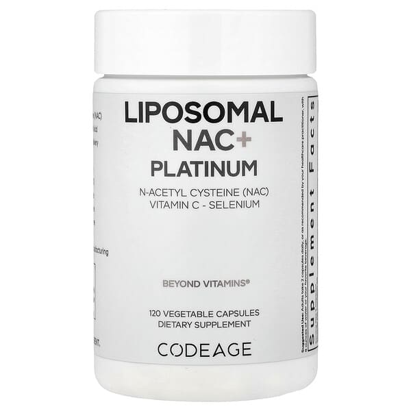 Liposomal NAC+ Platinum, 120 Vegetable Capsules