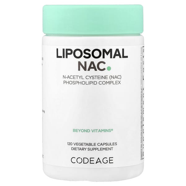 Codeage, NAC liposomal, 120 cápsulas vegetales (450 mg por cápsula)