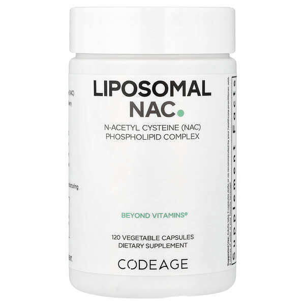 Codeage Liposomal NAC, 120 Vegetable Capsules (450 mg per Capsule)