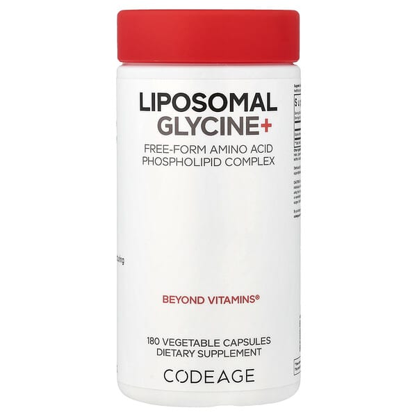Codeage, Liposomal Glycine+, 180 Vegetable Capsules (500 mg per Capsule) — product photo 1