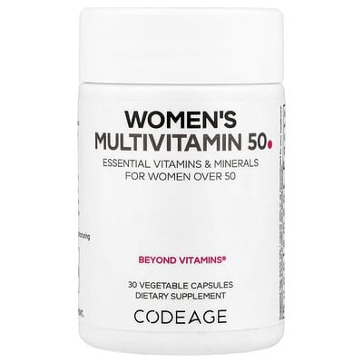 Codeage, Multivitamin for Women 50+, 30 Vegetarian Capsules