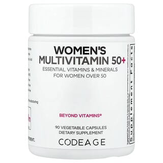 Codeage, Women's Multivitamin 50+, Multivitamin für Frauen ab 50, 90 pflanzliche Kapseln