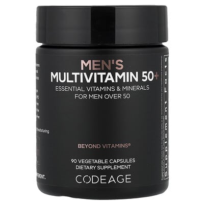 Codeage, Men's Multivitamin 50+, 90 Vegetable Capsules