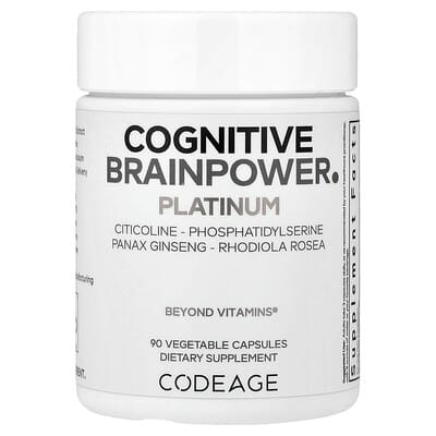 Codeage, Platinum Edition Cognitive Brain Tonic, 90 Vegetarian Capsules
