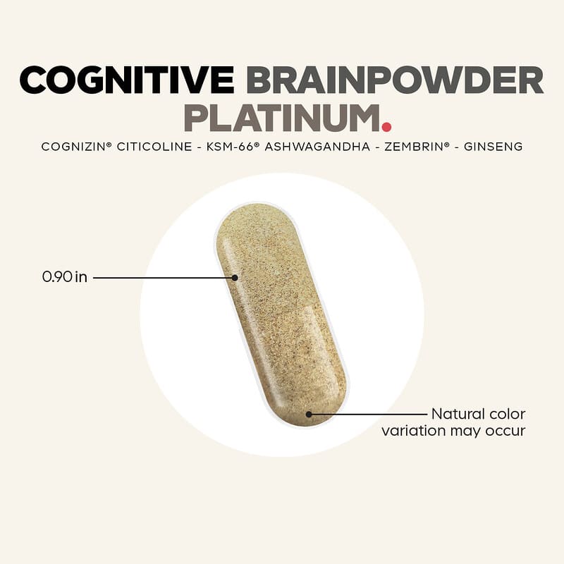 Cognitive Brainpower Platinum, 90 Vegetable Capsules