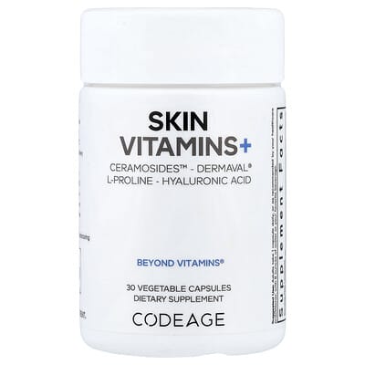 Codeage, Skin Vitamin+, 30 Vegetarian Capsules