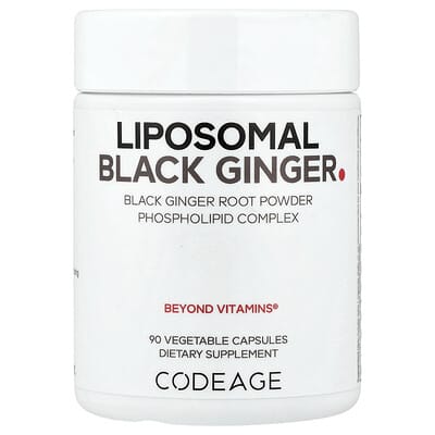 Codeage, Liposomal Black Ginger, 90 Vegetarian Capsules (500 mg per capsule)