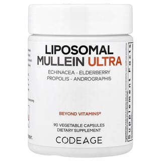 Codeage, Liposomal Mullein Ultra, liposomales Königskerzen-Ultra, 90 pflanzliche Kapseln