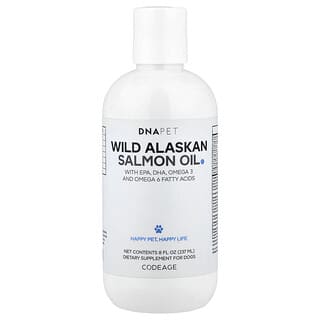 Codeage, DNA Pet, Huile de saumon sauvage d'Alaska, Pour chiens, 237 ml