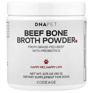 Codeage, DNA Pet, nötköttsbuljongpulver, för hundar, 90 g
