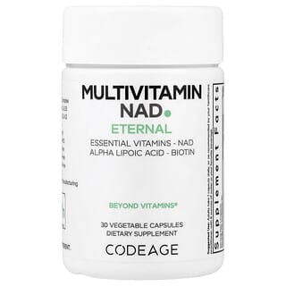 Codeage, Multivitamin NAD, External, 30 Vegetable Capsules