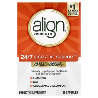 Align Probiotics, 24/7 소화 지원, 프로바이오틱 보충제, 4mg, 캡슐 56정