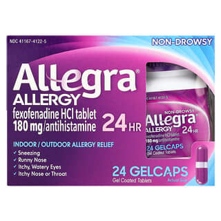 Allegra, Alergia 24H, 24 Cápsulas Gelatinosas