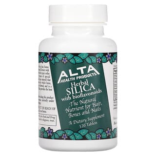 Alta Health, سيليكا عشبية مع فلافونويدات حيوية، 120 قرصًا