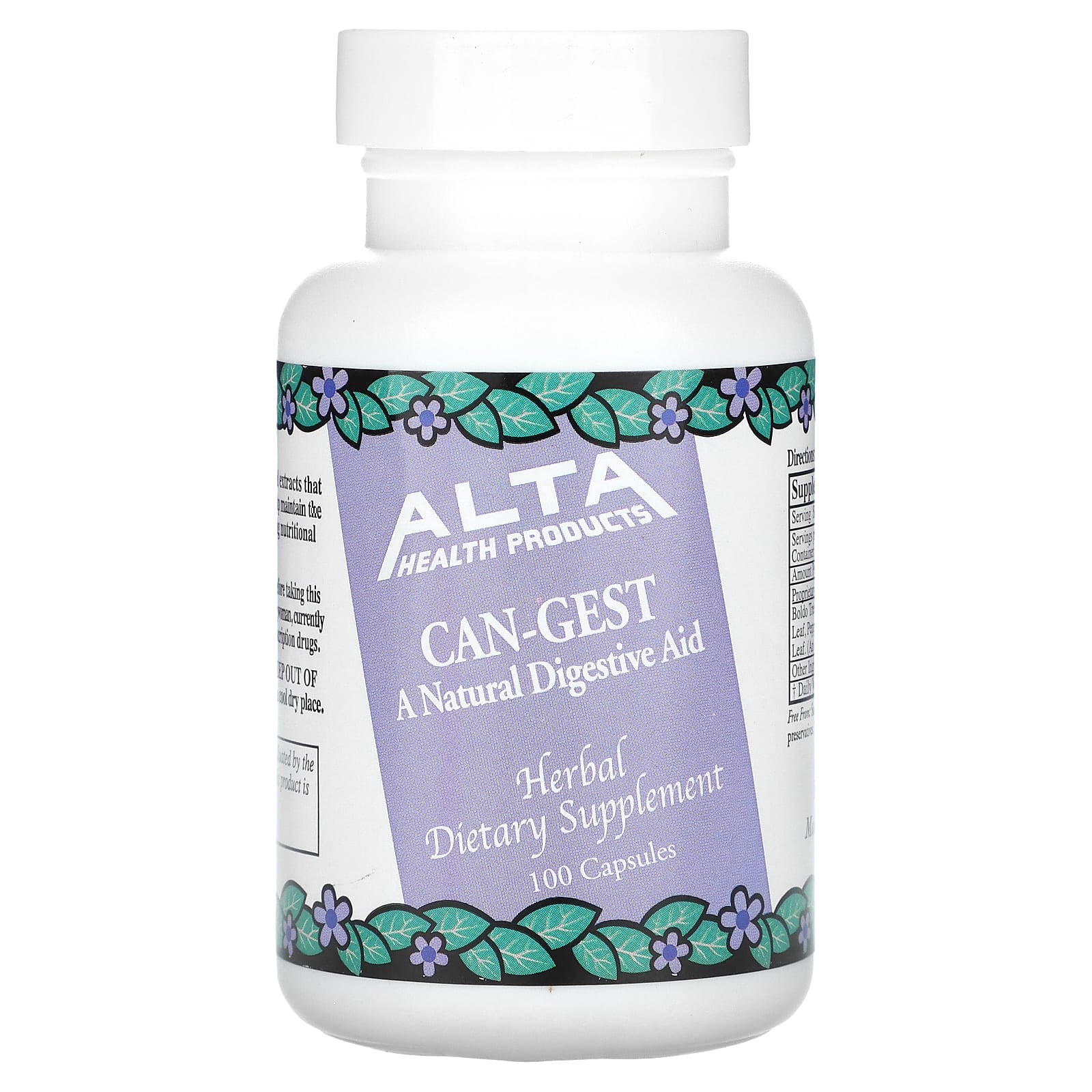 Alta Health, CanGest, Natural Digestive Aid, 100 Capsules