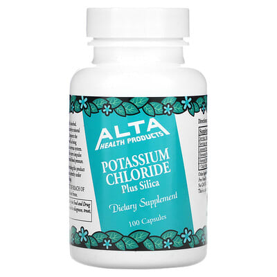 Alta Health, Potassium Chloride with Silica, 100 Capsules