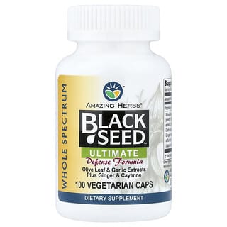Amazing Herbs, Black Seed（ブラックシード）、Ultimate Defense Formula、ベジカプセル100粒