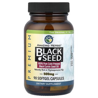 Amazing Herbs, Black Seed™, 90 capsule moale