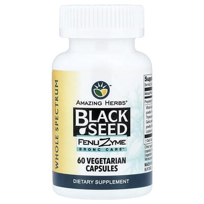 Amazing Herbs, Black Seed, 60 Vegetarian Capsules