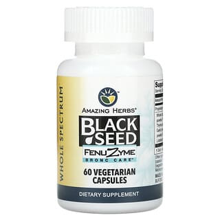Amazing Herbs, Черное семя, 60 вегетарианских капсул