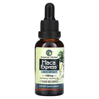 Amazing Herbs, Extrato Líquido Maca-Peruana Express, 30 ml (1 fl oz)