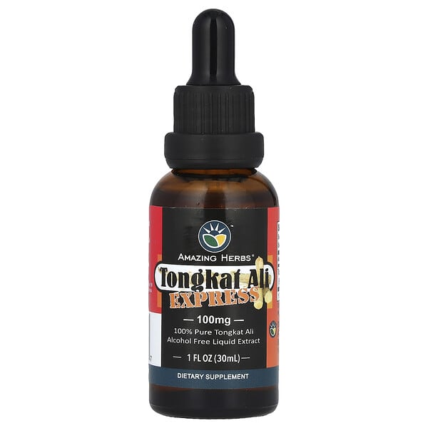 Tongkat Ali Express Liquid Extract, Alcohol Free, 100 mg, 1 fl oz (30 ml)