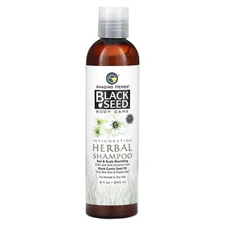 Amazing Herbs, Black Seed, Invigorating Herbal Shampoo, For Normal to Dry Hair, 8 fl oz (240 ml)
