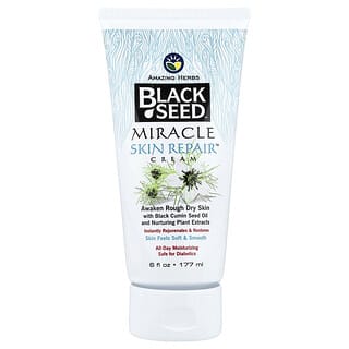 Amazing Herbs, Creme Miracle Skin Repair™ com Semente Preta, 177 ml (6 fl oz)