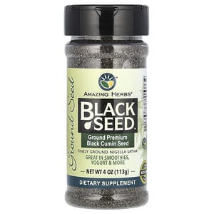 Amazing Herbs, Black Seed, Ground Premium Black Cumin Seed, 4 oz (113 g)