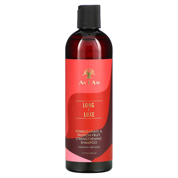 As I Am, Long & Luxe, Strengthening Shampoo, Pomegranate & Passion Fruit, 12 fl oz (355 ml)