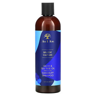 As I Am, Trockene und juckende Kopfhautpflege, Oliven- und Teebaumöl-Schuppen-Shampoo, 355 ml (12 fl. oz.)