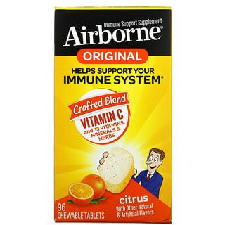 AirBorne, Original Immune Support Supplement, Zitrus, 96 Kautabletten
