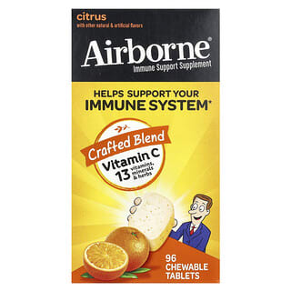 AirBorne, Integratore per il supporto immunitario, agrumi, 96 compresse masticabili