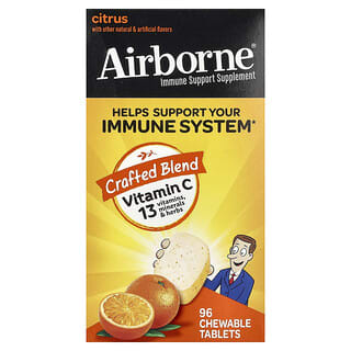 AirBorne, Doplnok stravy na podporu imunity, citrus, 96 žuvacích tabliet