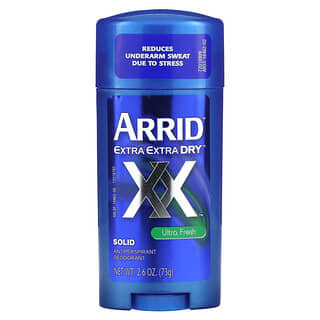 Arrid, Extra Extra Dry XX，固體止汗淨味劑，超清新，2.6 盎司（73 克）