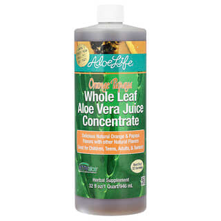 Aloe Life International, Inc, Koncentrát šťávy z celých listů aloe vera, pomerančová papája, 946 ml (32 fl oz)