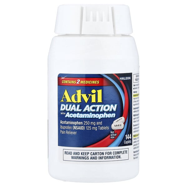 Advil, Dual Action with Acetaminophen , 144 Caplets