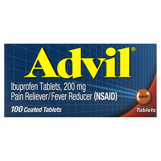 Advil‏, "טבליות איבופרופן, 200 מ""ג, 100 טבליות מצופות."