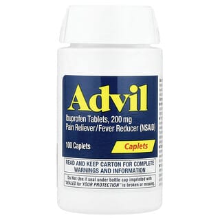 Advil, 布洛芬片，200 毫克，100 片包衣囊片