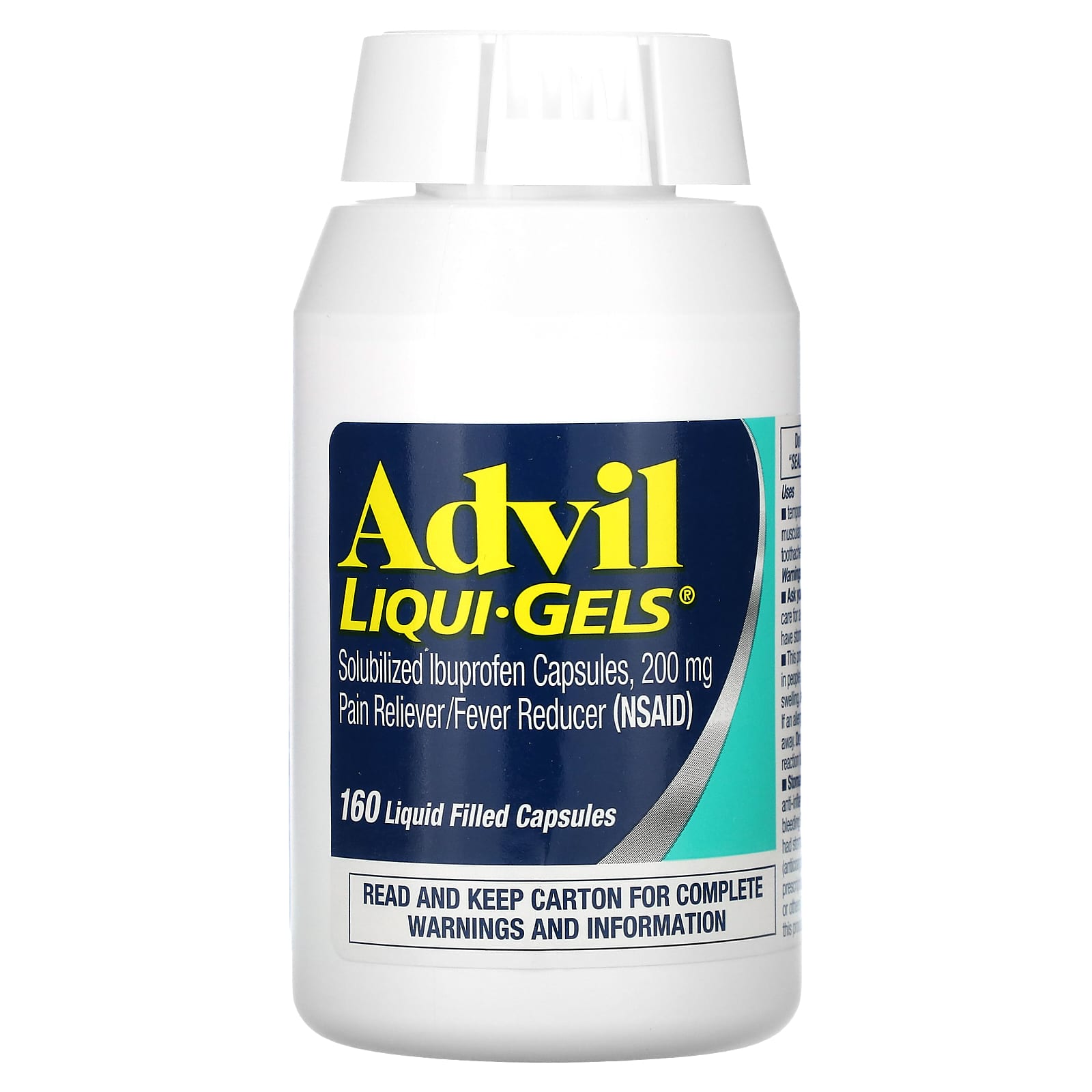 Advil, Liqui-Gels, 200mg, 액상 캡슐 160정