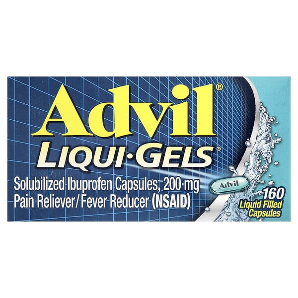 Advil, Liqui-Gels®, 200mg, 액상 캡슐 160정